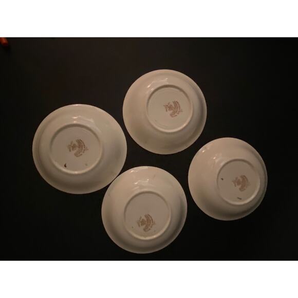 Rare Set of 4 Alfred Meakin Brierley Berry Bowls | Antique Late 1800s Fine China - Picture 8 of 8